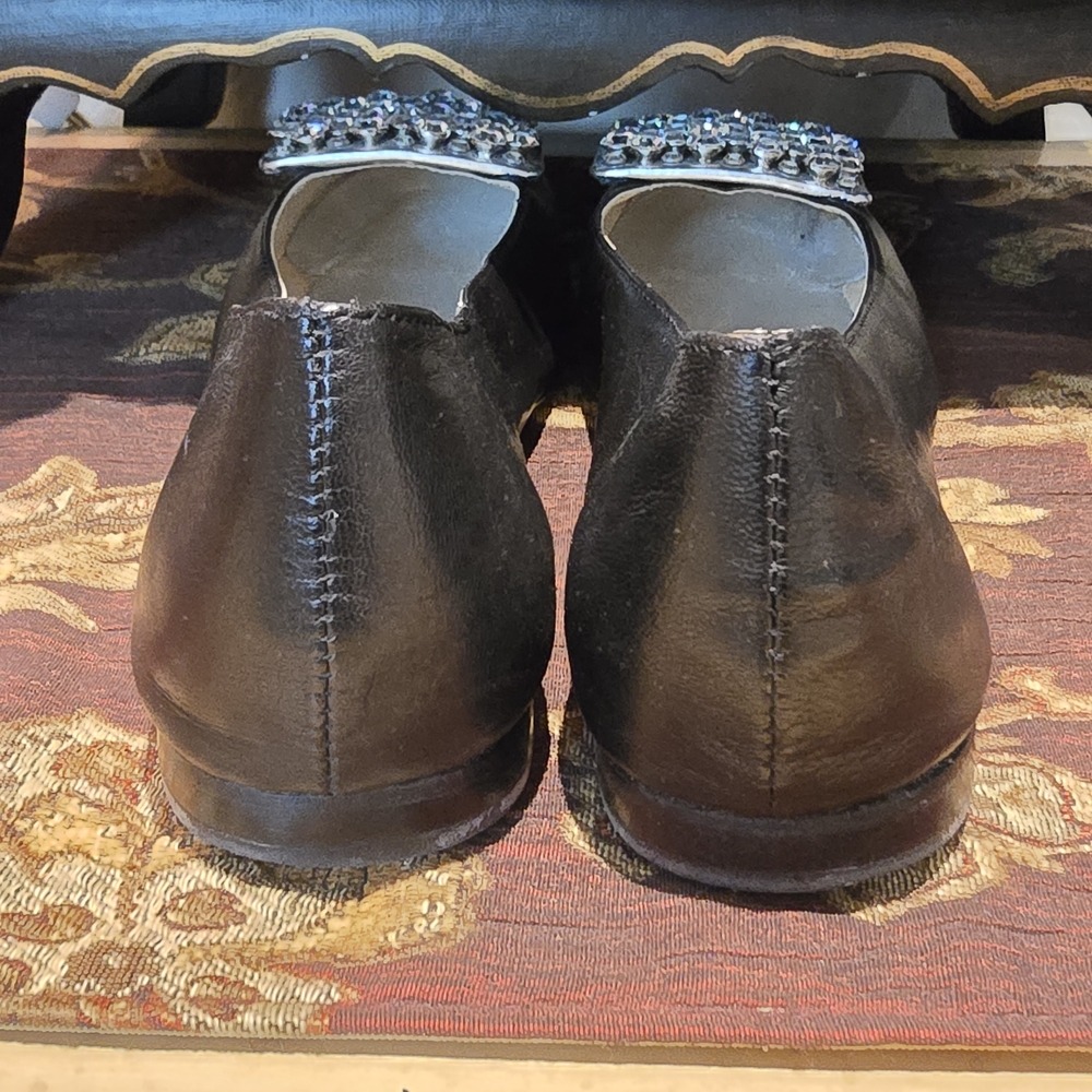 Kate Spade Black Flats with Crystal Embellishment - Picture 7 of 8